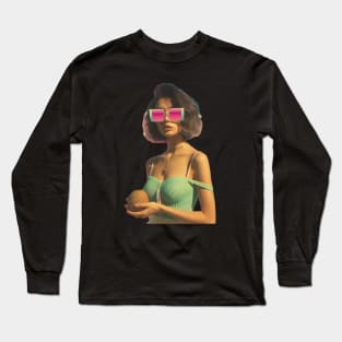 vaporwave girl Long Sleeve T-Shirt